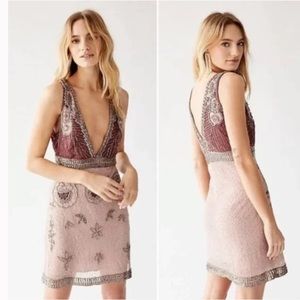 Free People Moondust Beaded Mini Sequin Dress NWT